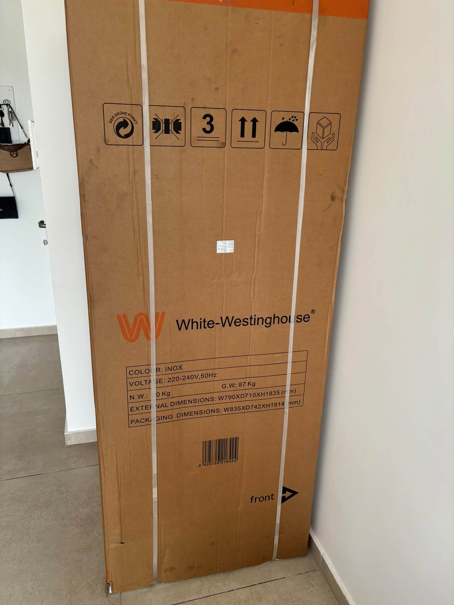 מקרר White Westinghouse אינוורטר חדש באריזה